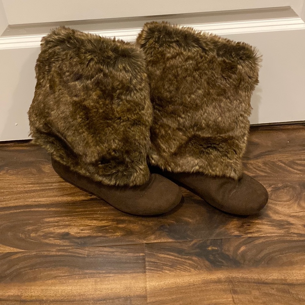 Fur Knee High Boots